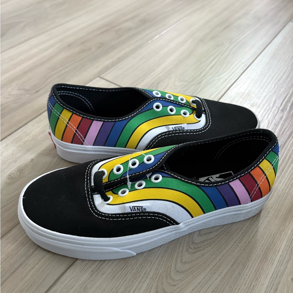 Vans Rainbow Stripe Sneakers - Black